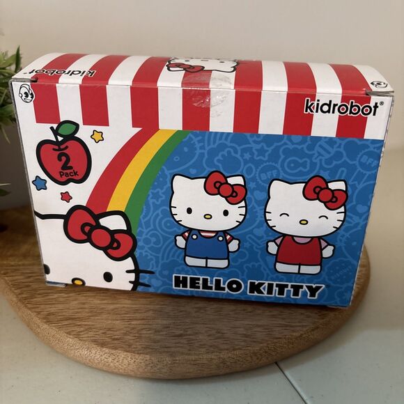 Hello Kitty Vinyl Mini Figure 2 Pack Kidrobot 2021 Tokidoki Pop Sofubi NIB - Picture 3 of 6
